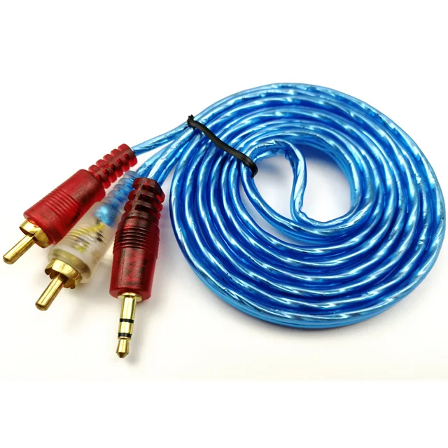 original factory of colorful 3rca to 3rca male audio video cables