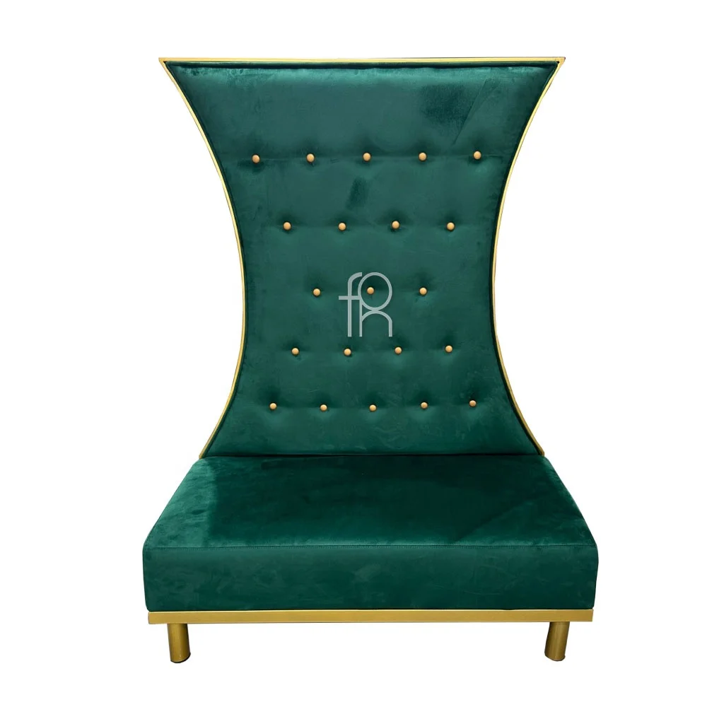 Luxury design high back green banquette seating de restaurant
