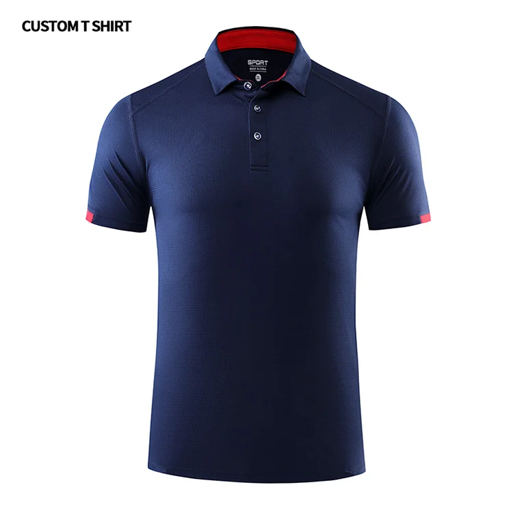 
Custom Plain 100% polyester Men Golf Polo Shirts With Embroidered Printed Logo 