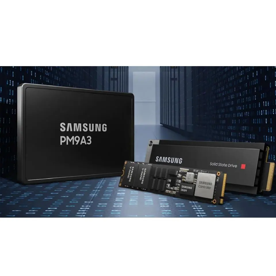 Original Samsung Enterprise Level U.2 Nvme 4.0 Pm9a3 U.2 960g 1.92t 3.84t 7.68t 15.36t Pcie 4.0 Solid State Disk Drive Ssd