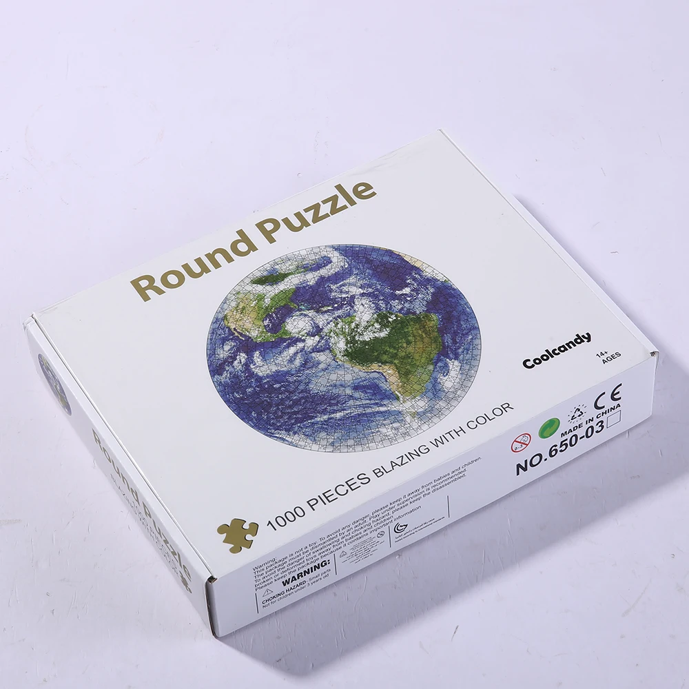 Space Themed Jigsaw Puzzles Planet Round Earth Moon sun Colorful Jigsaw Puzzles for Kids Adult