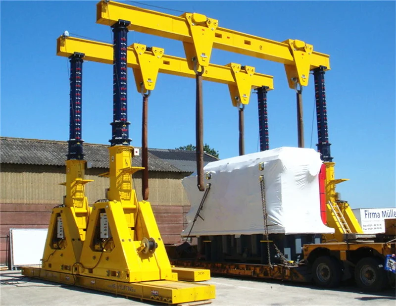 top sale 180 ton hydraulic gantry crane with four lifting points