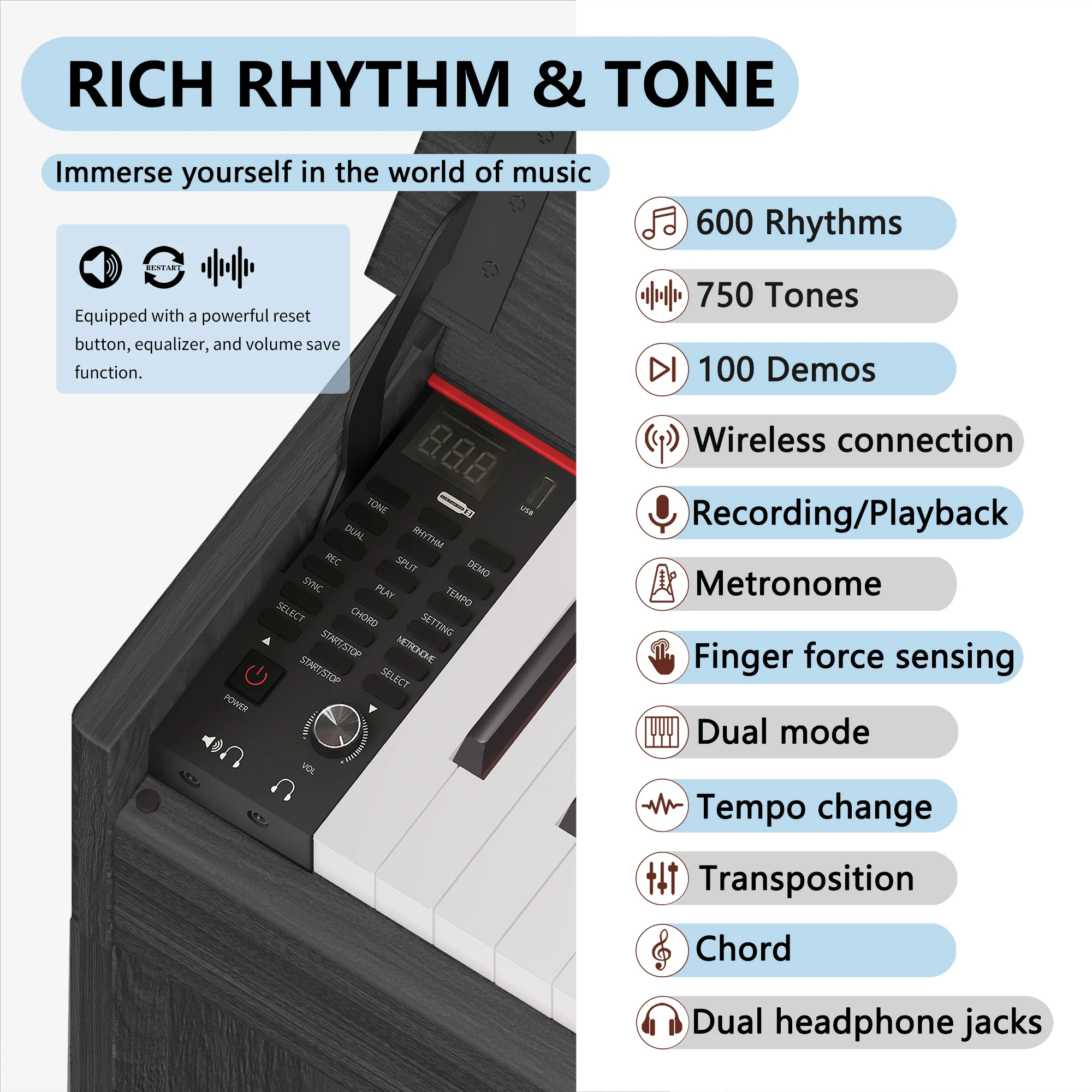 keyboards music electronic piano 88 weighted key piano keyboard digital 88 keys piano digital