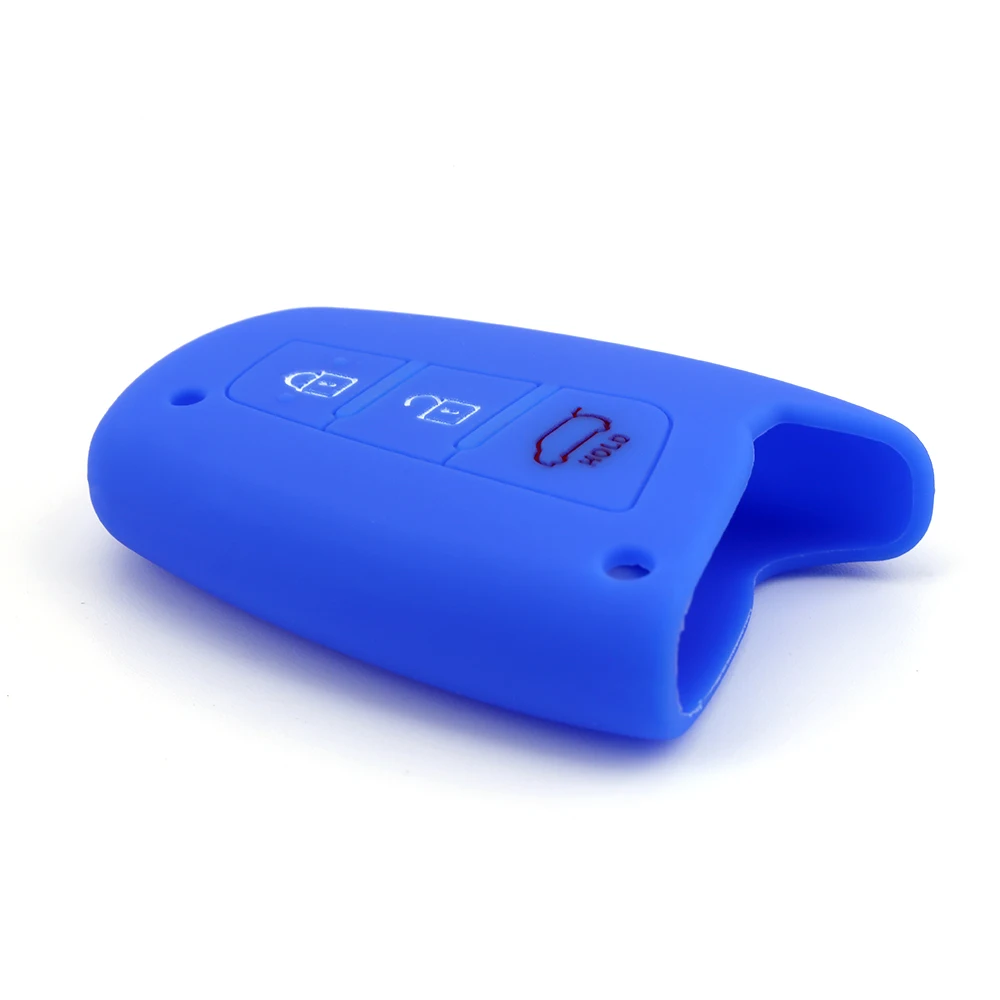 Wholesale custom car key holder fob remote control 3 buttons silicone rubber car key cover