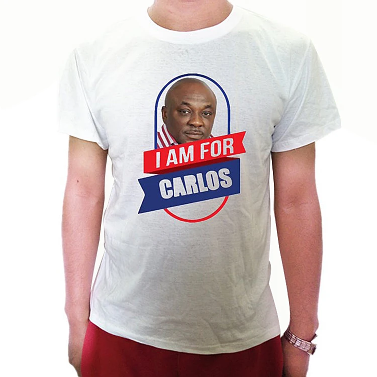 OEM cheapest Tee  Custom Logo Short Sleeve 100% Polyester 120g Cheapest Election T Shirt unisex t shirts