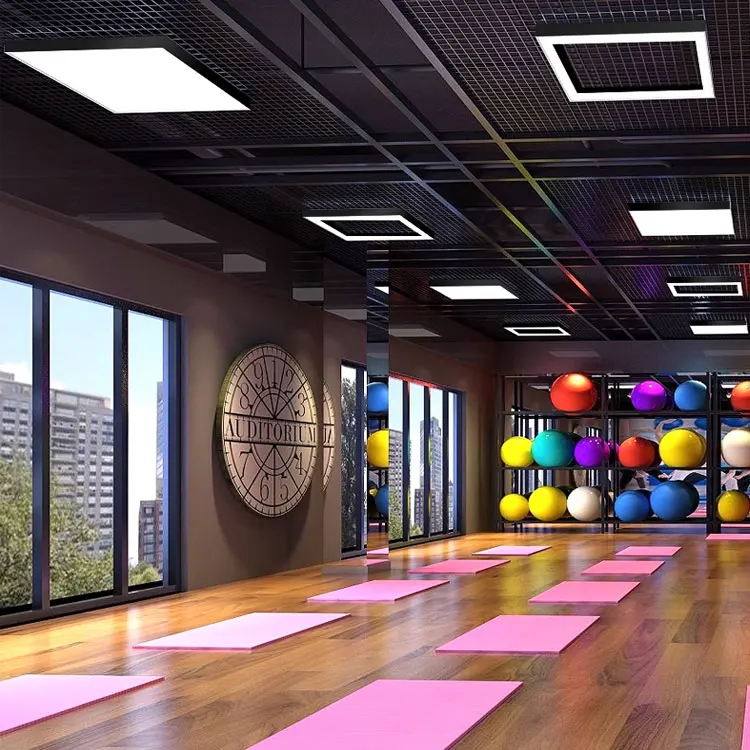 Rectangular linear light Modern studio office building shopping mall club project led square Pendant Lights