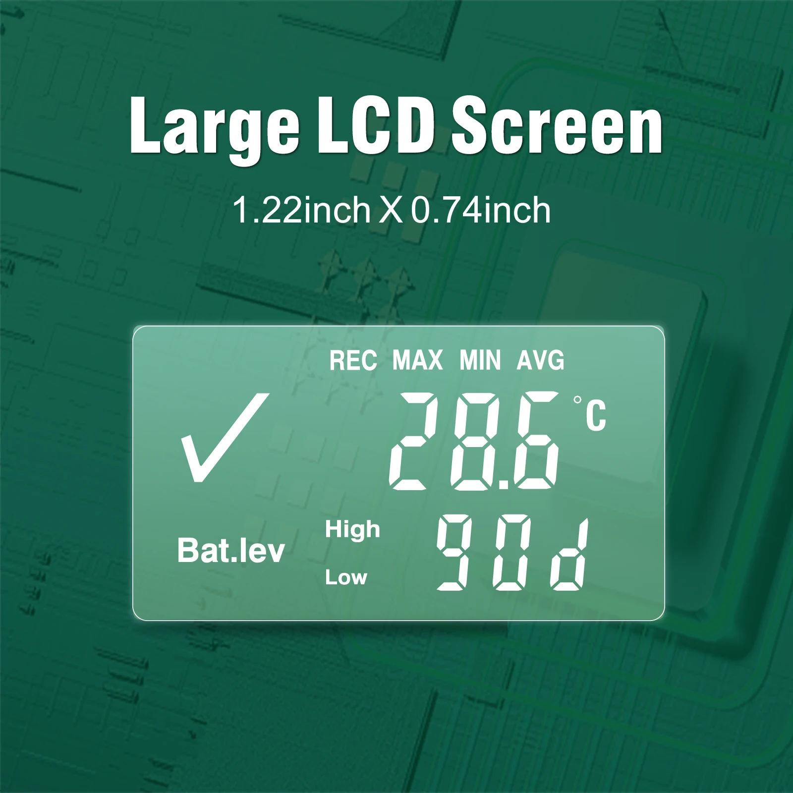 Low cost manufacturers pdf LCD Disposable temperature data logger