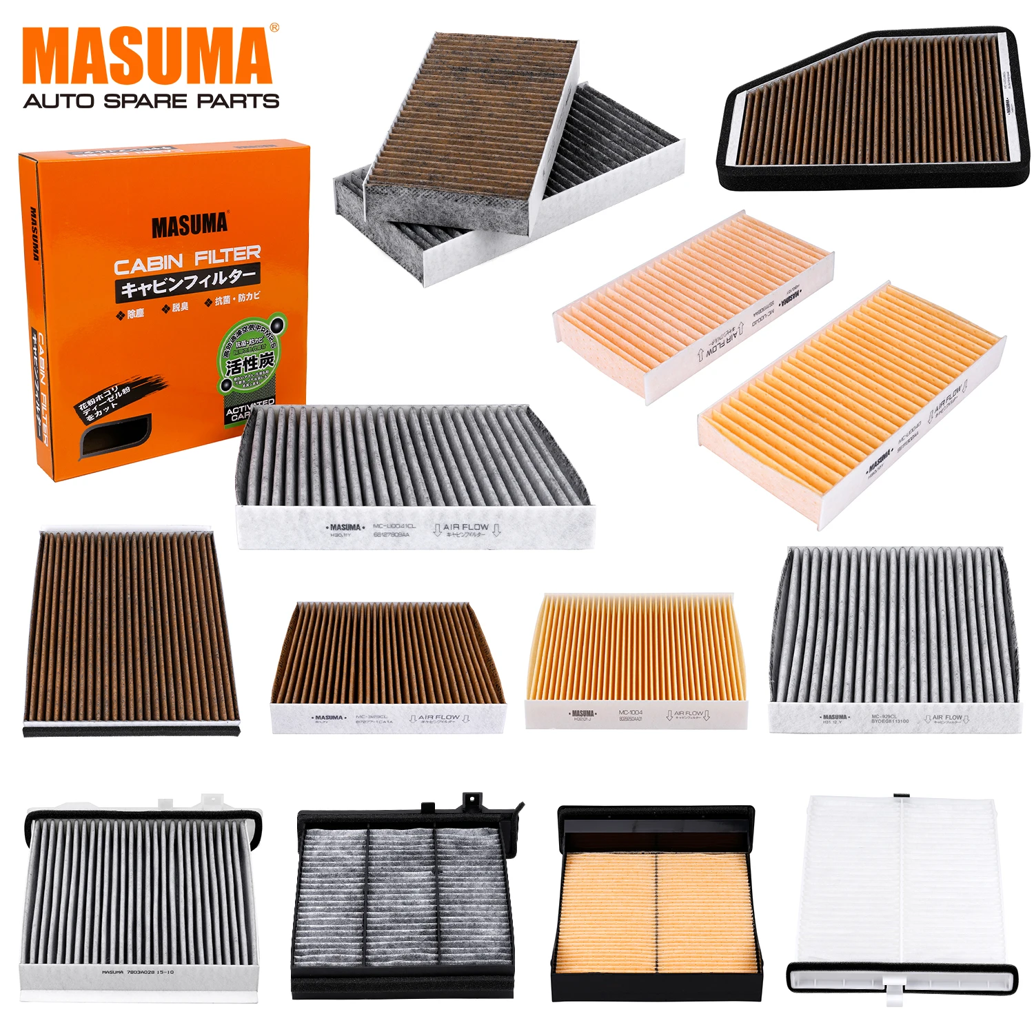 MC-329 Japan MASUMA Car cabin air filter AY681-NS001 for Nissan KING LONG Benz VOLVO auto engine systems Wholesale price