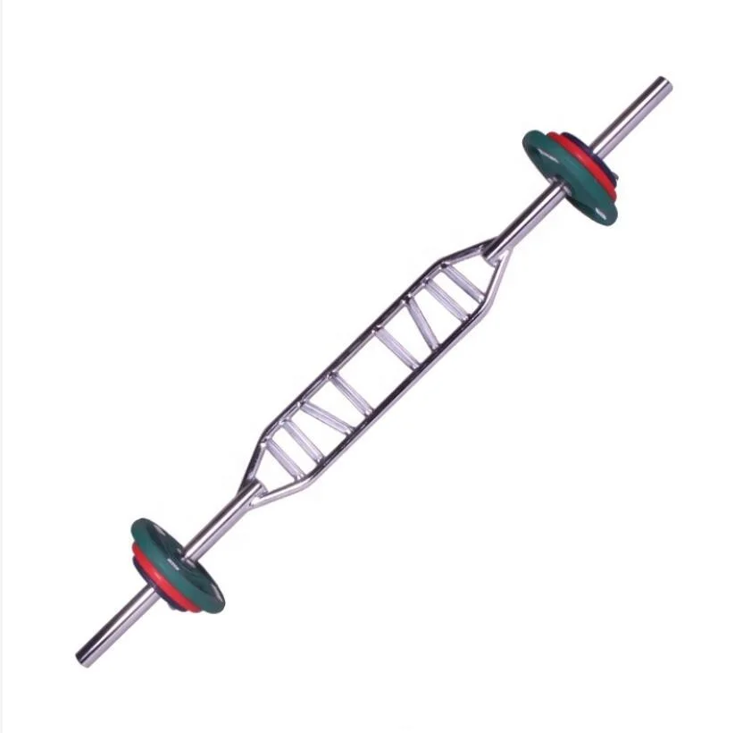 Fitness Equipment Chrome Barbell Bar Training Barbells Weightlifting Square Shaped Triceps Bar barbell bar