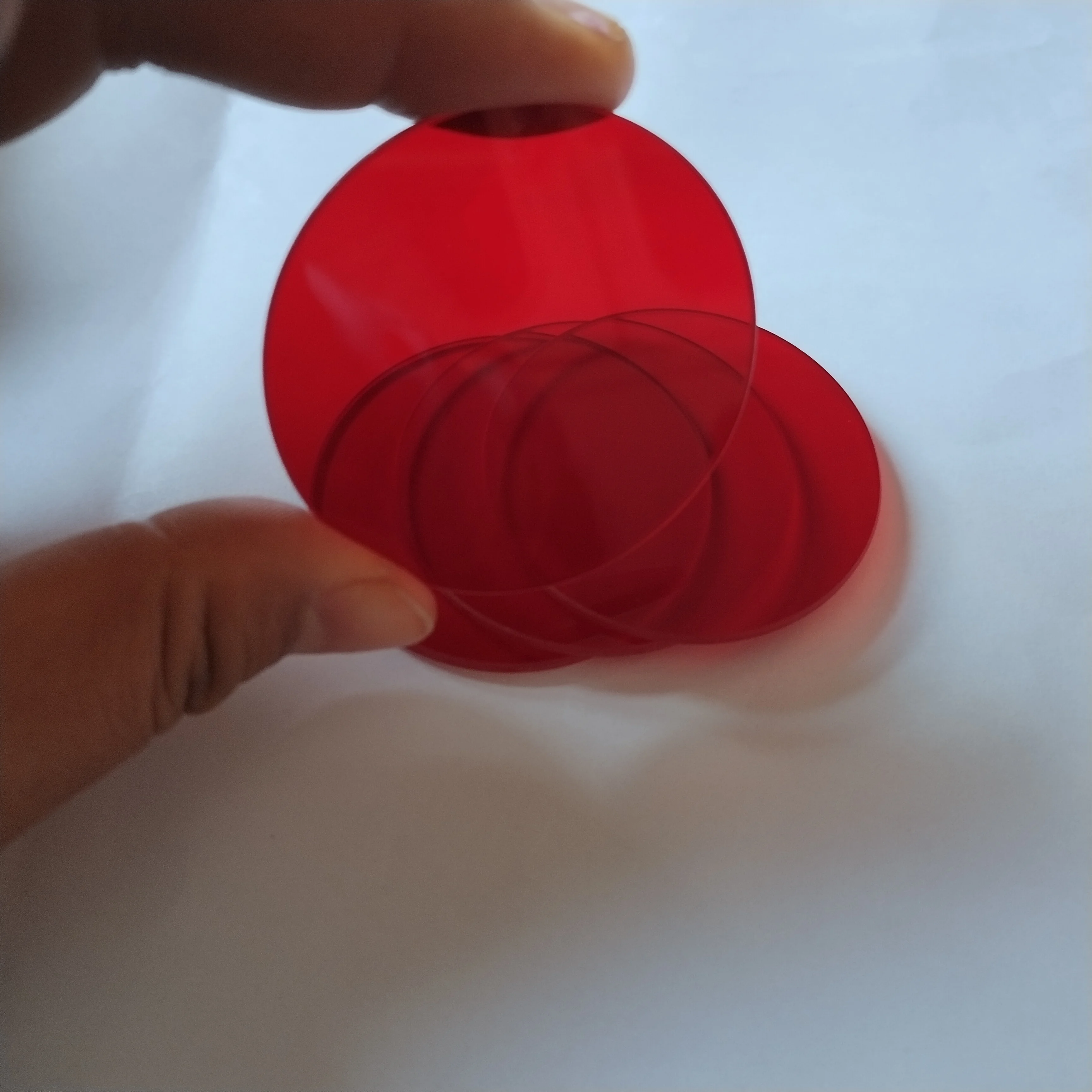 Китайский производитель красный фильтр LongPass 610nm IR Glass RG610 HB610 для оптического окна