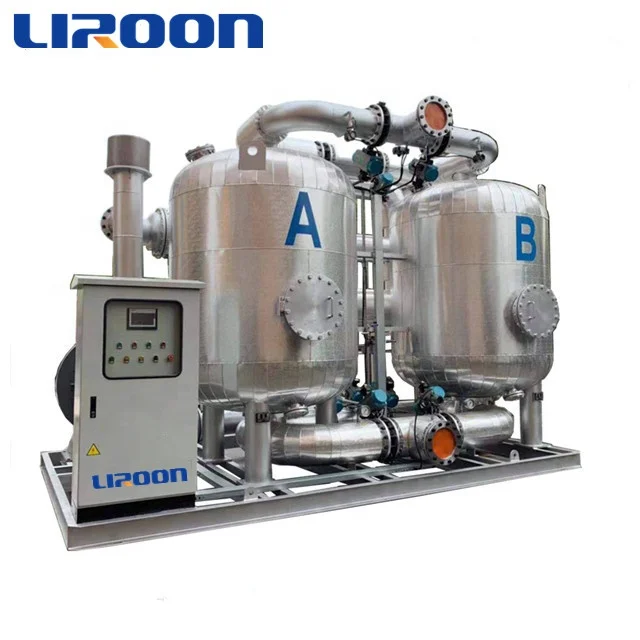 Blower heated reactivated adsorption dryer with advanced PLC control system