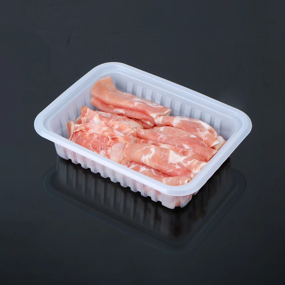 disposable pp recyclable Plastic Frozen Safe food  Meat packaging Tray for food