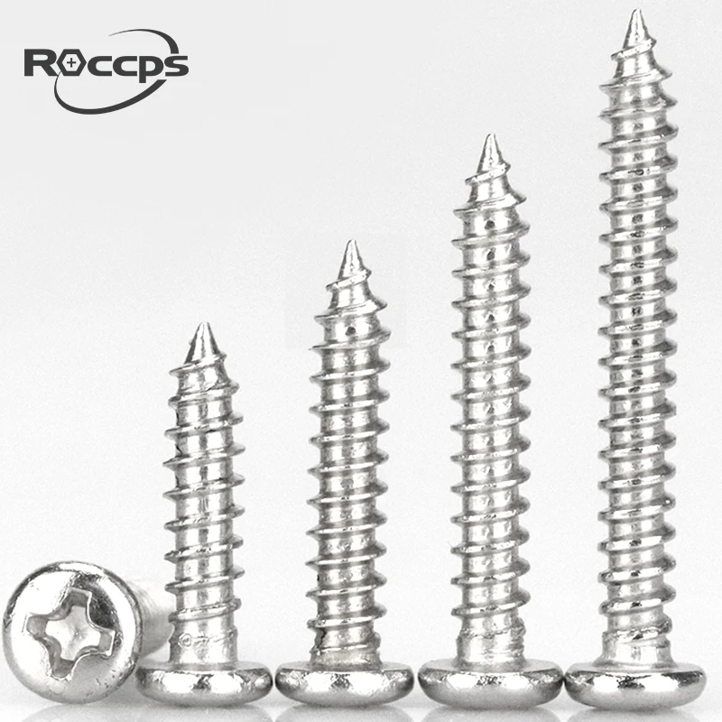 Самонарезающий винт с цилиндрической головкой диаметром 1,5 мм