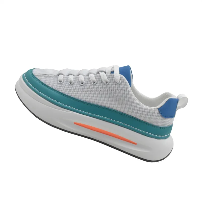 Premium quality men casual shoes solid white custom logo male sports sneakers