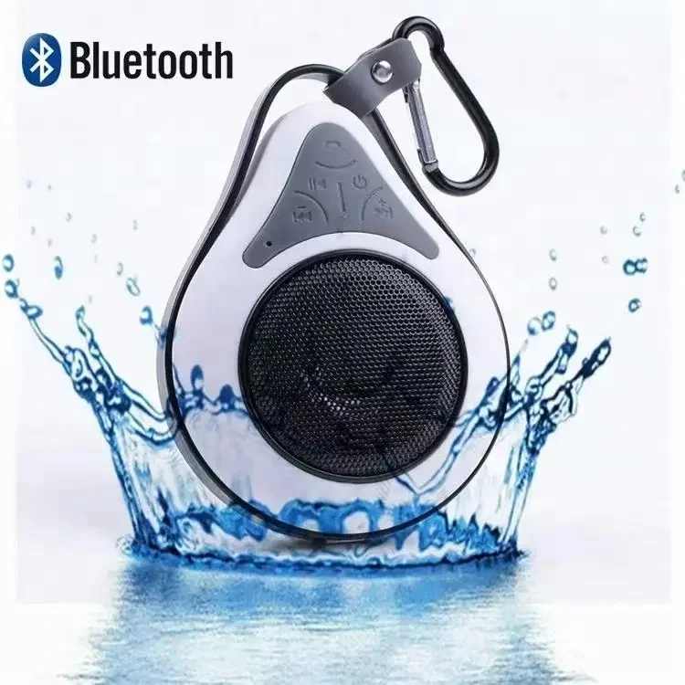 Mountaineering buckle waterproof hook suction cup mini anti-lost outdoor portable speaker bathroom bluetooh speaker
