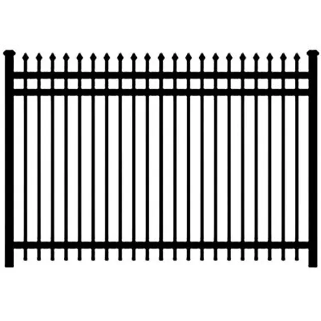 Декоративные промышленные заводские цены черные алюминиевые стальные трубчатые стойки для забора бассейна окрашенные цвета советы по обслуживанию продажи