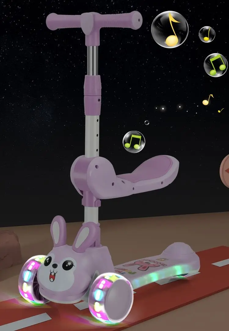 New models kids toys baby 3 wheels scooter 3 in 1 child scooter with foldable seat