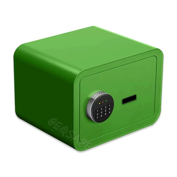 CEQSAFE Small Electronic Mini Office Home Safe Fingerprint Money Deposit Box Safety Mini Safe