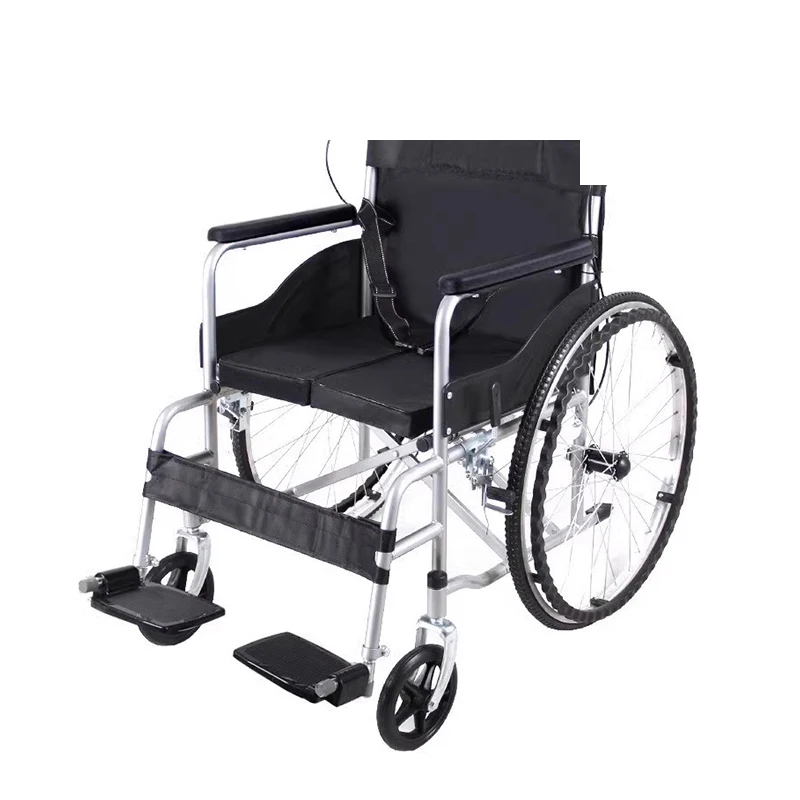 Wholesale folding commode manual wheelchair  lightweight foldable reclining wheel chairs for people with disabilities
