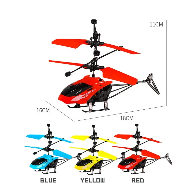 LONGXI Flying helicopter toy Hand rc airplane flying helicopter remote control aircraft hand sensor plane helicopter toy for kid