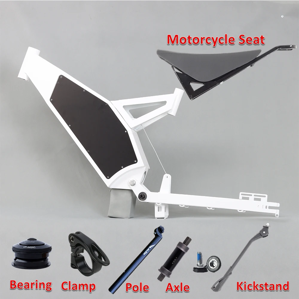 Factory Manufacture bicycle frame price ebike frame KEYU F5 with motorcycle seat fat tire ebike frame with suspension