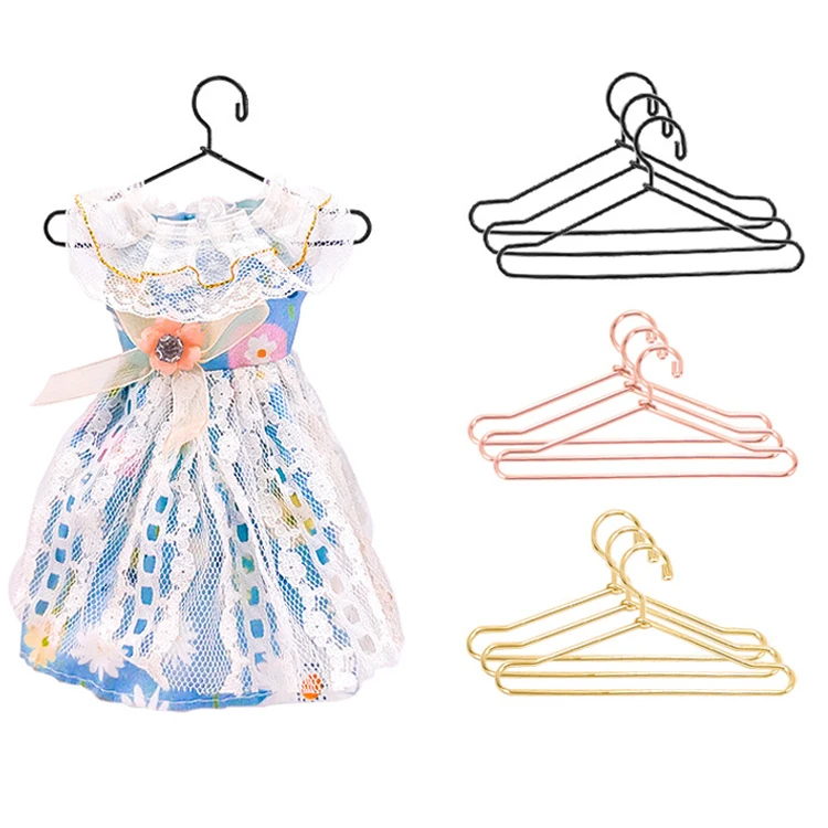 Wholesale metal hanger doll clothes mini hanger BJD doll accessories