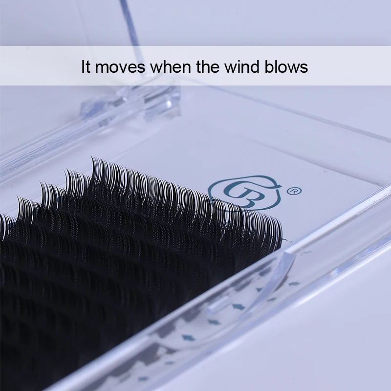 Soft Matte Black Easy Fanning Eye Lash 0.12 0.15 0.18 0.20 Korean Brown Classic Eyelash Extension