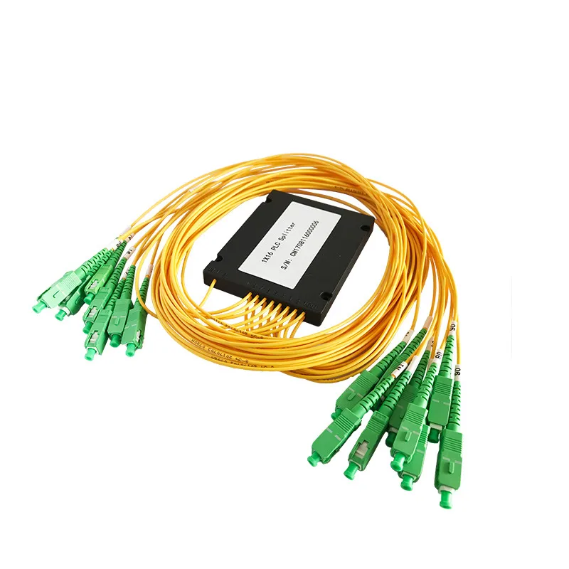 Factory FTTH 1x16 Fiber Optic PLC Splitter SC/APC Connector SC APC