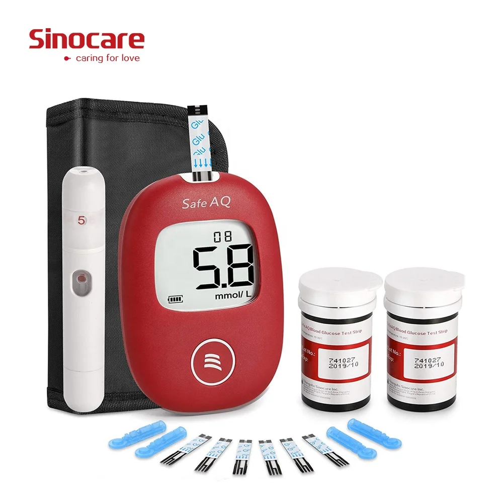 
Sinocare Safe AQ Smart Glucometer Strips Quick Check Blood Glucose Meter Test Strips, Wholesale Diabetic Test Strips 