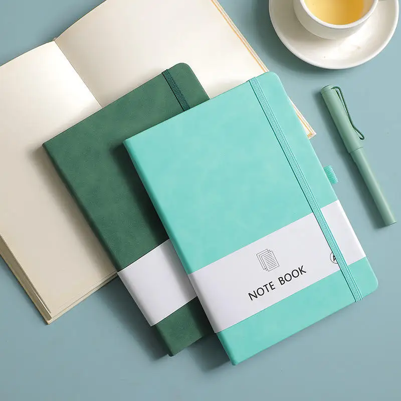 Hot Sale New Style Hardcover Notebook Diary PU Cover Simple Style Office Supply School Supplies Customizable