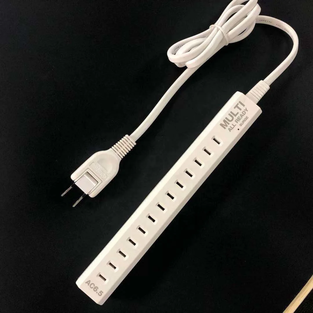 Сетевой фильтр PSE сертифицированные 6 точек разъем многопортовое «125V-15A 1500 Вт Мощность пропилен-каучука прокладки с 3 м кабель-удлинитель