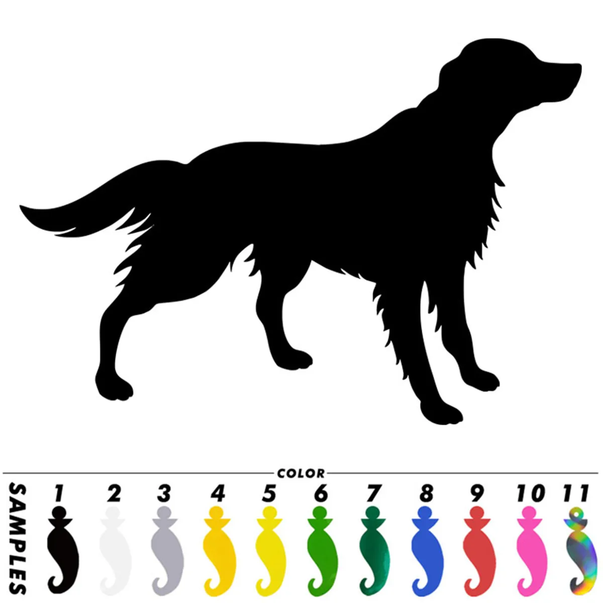 Dog Waiting Funny Car Laser Sticker Laptop Window Vinyl Wall Truck Glass Bumper Decal Gift Die Cut Decals Laptop Window Glass