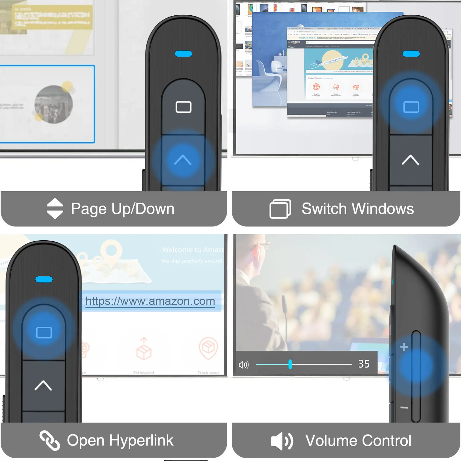 Пульт дистанционного управления Clicker PowerPoint Presenter Беспроводной Презентер с красной лазерной указкой