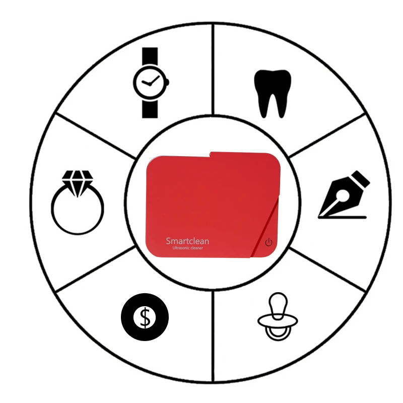 Smartclean  2021 Newest Other Portable touch key Jewelry cleaning  tool for mini  ultrasonic automatic cleaner