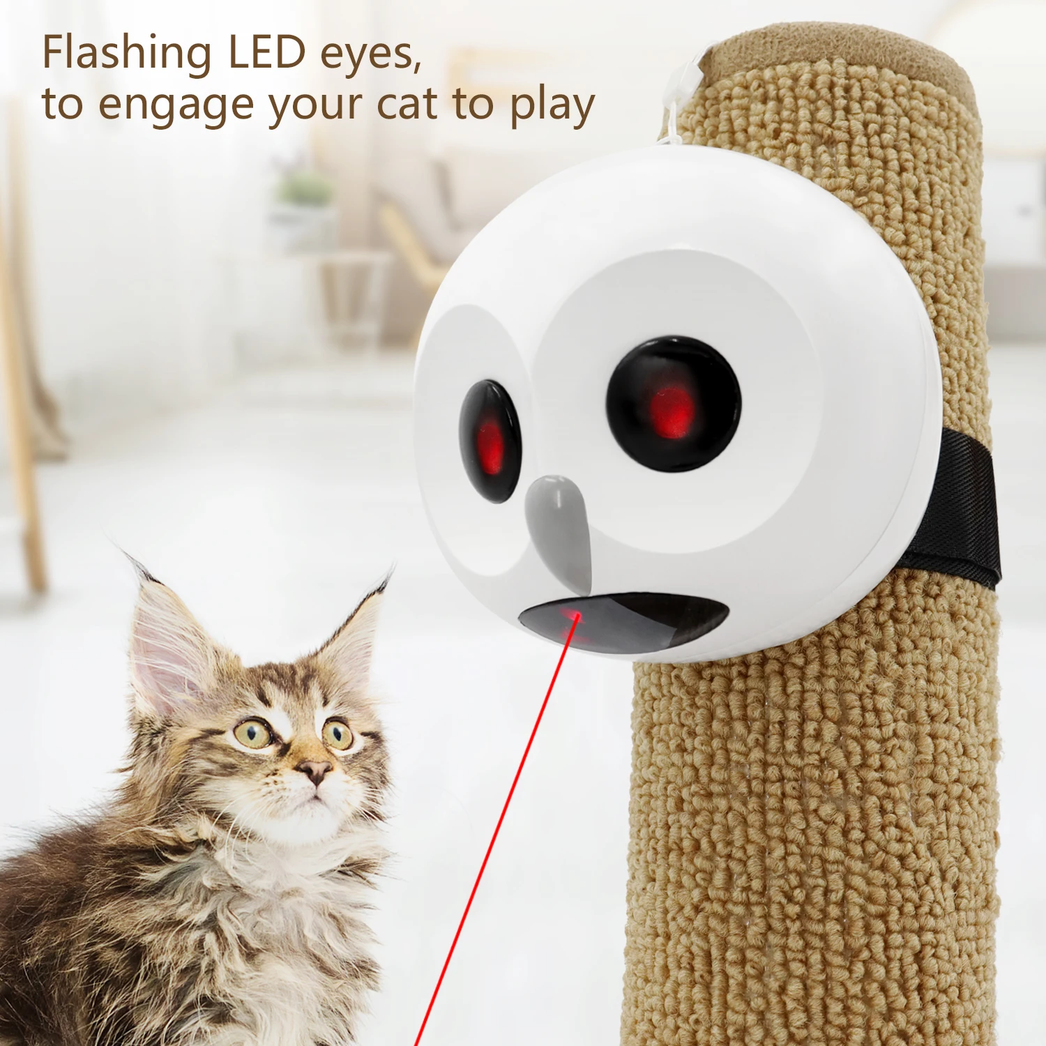 Automatic Cat Laser Toy Electric Random Rotating Laser Pointer for Indoor Cats