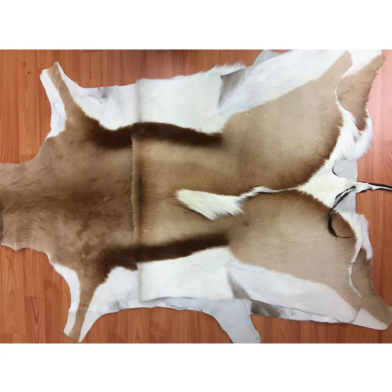 Gazelle leather skins carpet genuine animal fur rug for garment shoes handbags