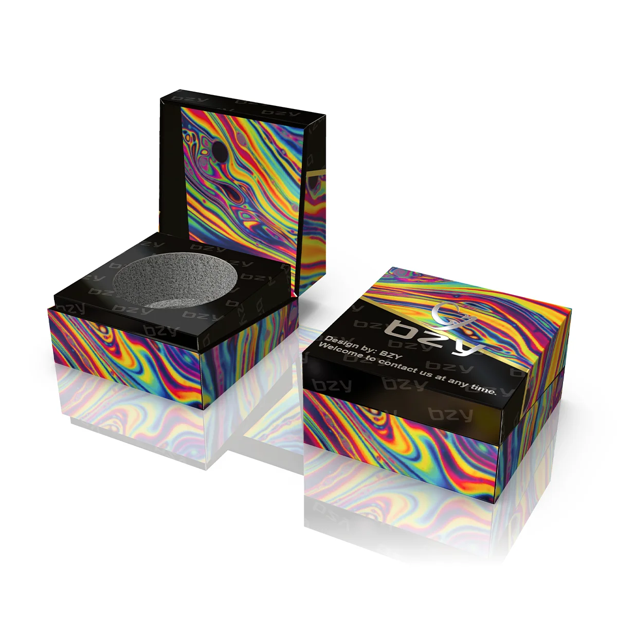 Hot Sale Small Glass Wax Concentrate Oil Jar Container Child Proof Cap with Drawer Boxes