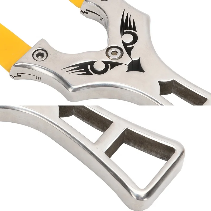 Professional hunting stainless steel Slingshot is novel and powerful. It is used for shooting and hunting