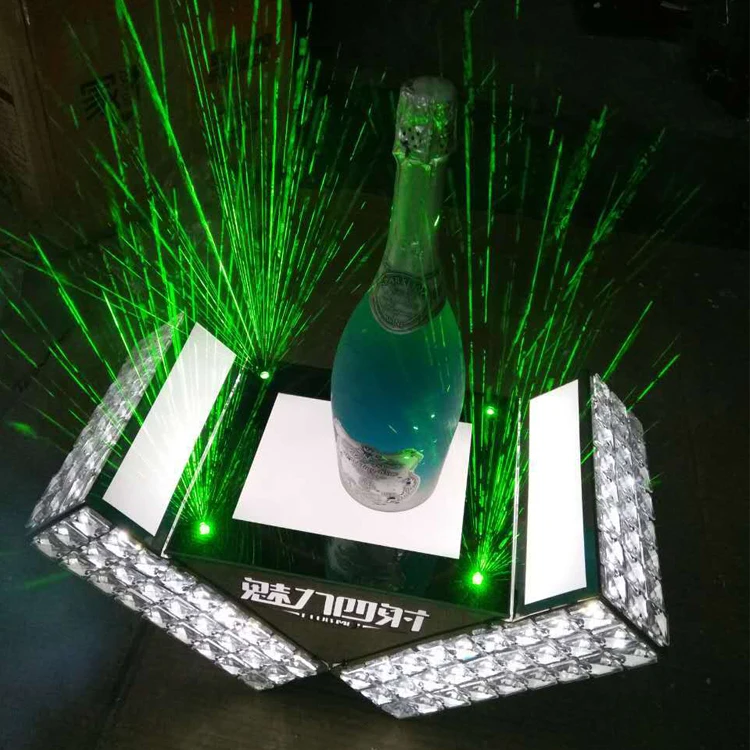 HAL Promotion Customize Stainless Steel LED Liquor Bottle Display Glorifier Stand Case for Beverage Promotion