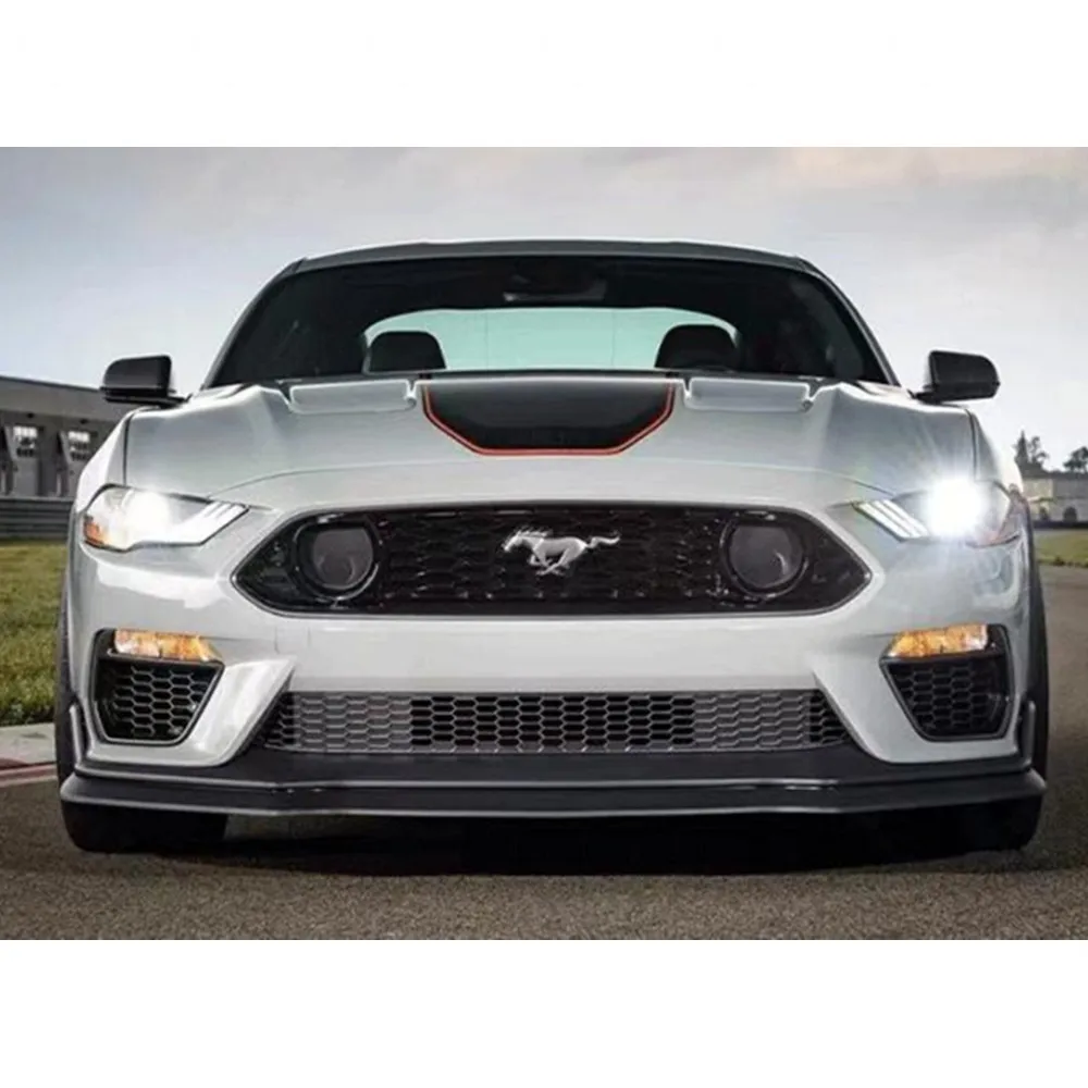 High Quality Mach1 Style Car Front Bumper Front Lip Rear Diffuser Side Skirt Vents Spoiler Body Kit For Ford Mustang 2018-2022