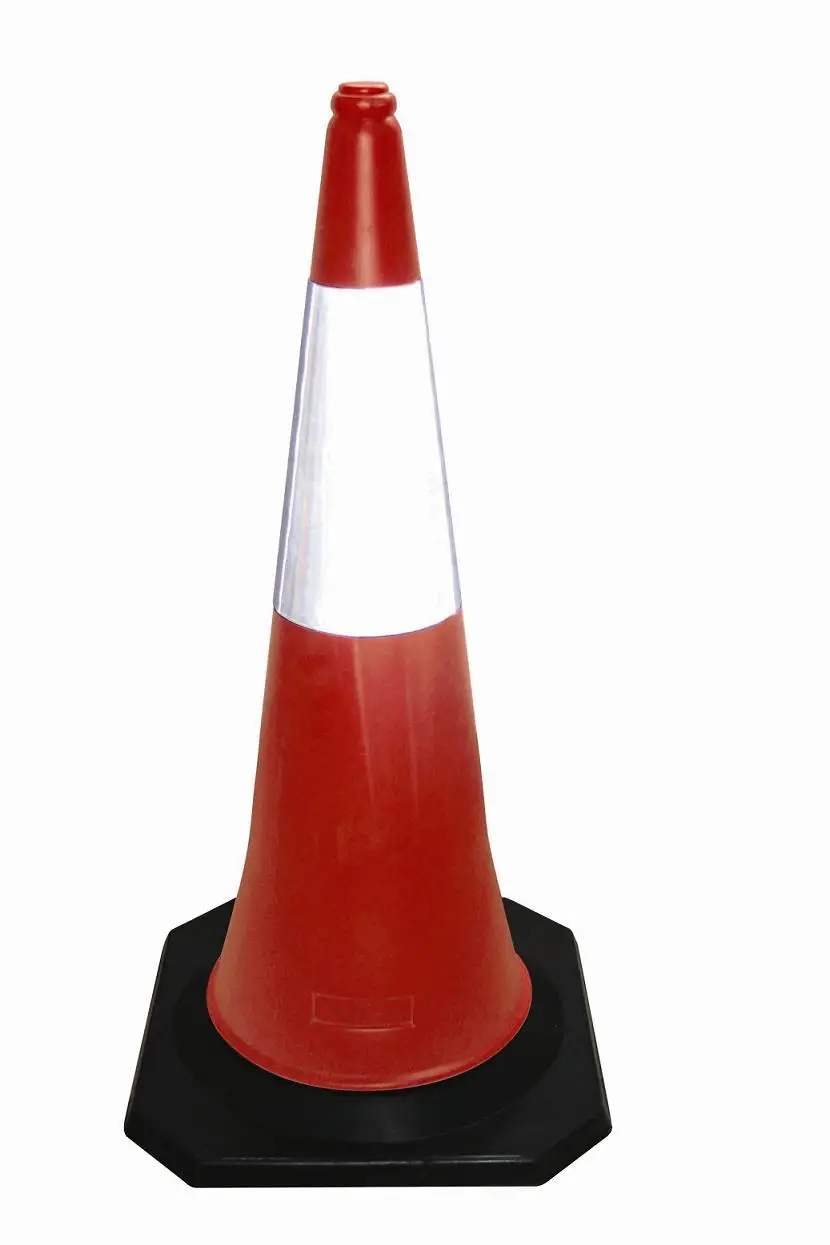 100cm PE Traffic Cone Plastic Traffic Cone Road Safety Cone With Reflective Tape
