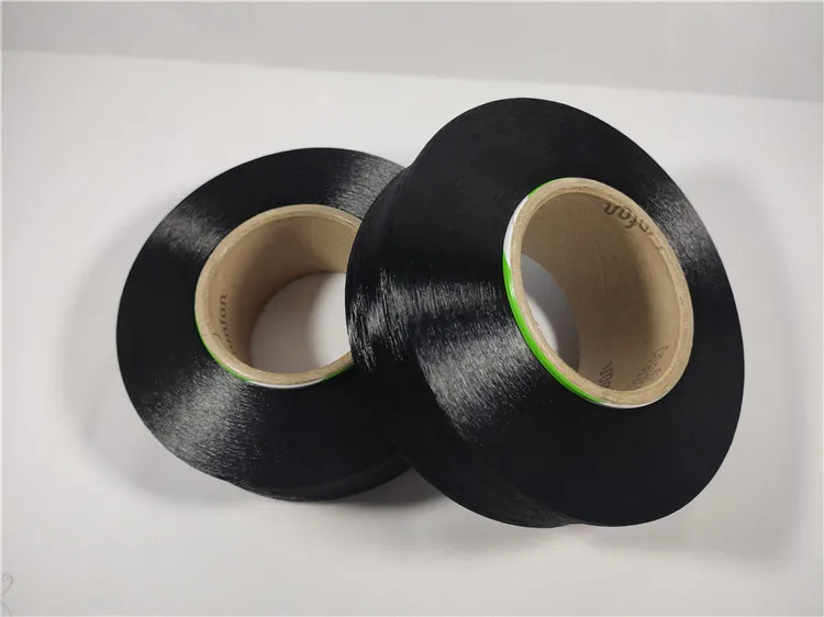 The latest product has a complete range of specifications 40D black spandex yarn high resilience high quality black spandex