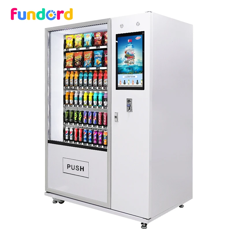 Commercial use vending machine for food and drinks