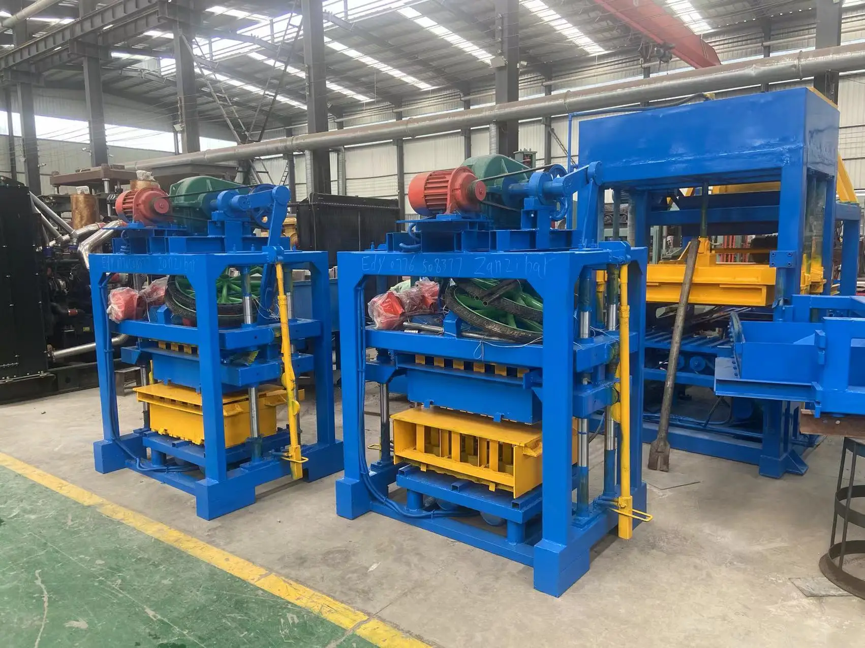 380V Brick Making Machine Customized Mould Concrete Cement Block Brick Making Equipment