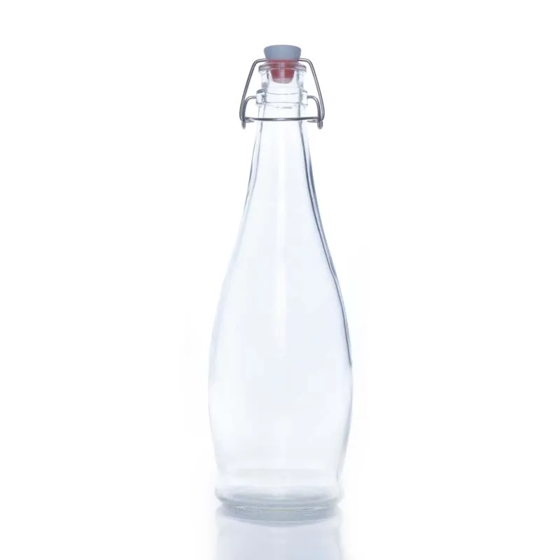 Wholesale empty 250ml 350ml 500ml 1000ml glass swing top bottle