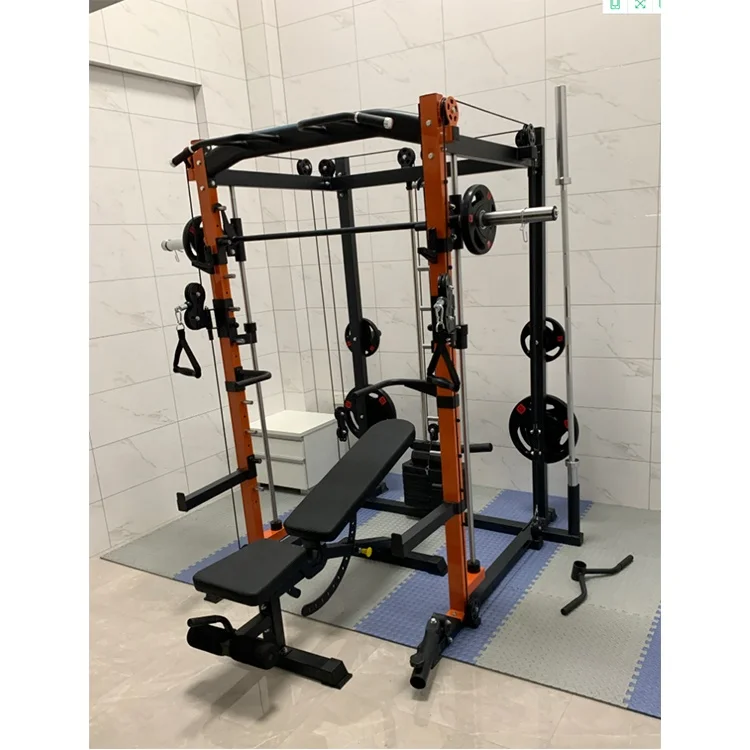Factory Hot Selling Gym Equipment  Multi-Function Power Squat Rack  Power Cage