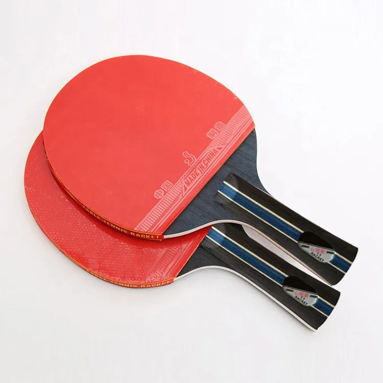 Konford Quality Custom 7 Stars Professional Ping-Pong Bat Long Handle Top Racket Rubber Training Machine Table Tennis Paddle Set