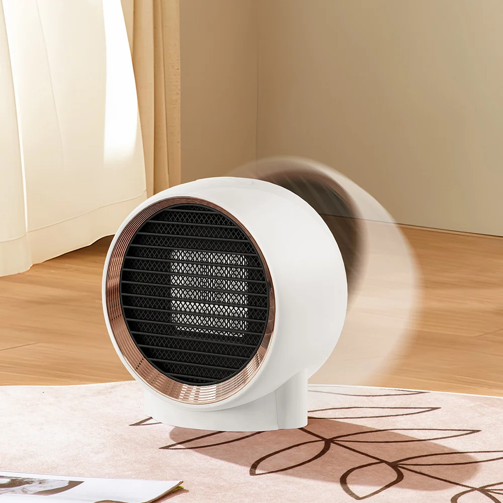 Wholesale OEM ODM Office Electric PTC Ceramic Fan Heater Portable Design Home Table Mini Heater for Winter Bedroom Living Room