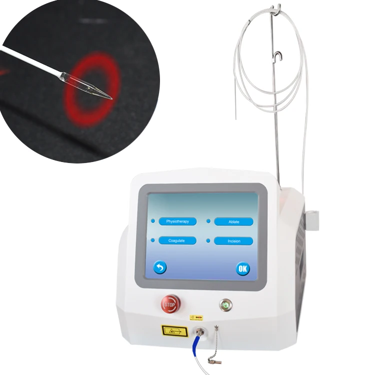 Triangel 980nm 1470nm diode laser anal hemorrhoids treating fistula therapy machine