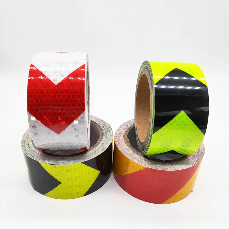 983 Reflector Sticker Red Reflective Safety Warning Tape Customized Conspicuity Adhesive Reflective Tape For Truck Vehicle